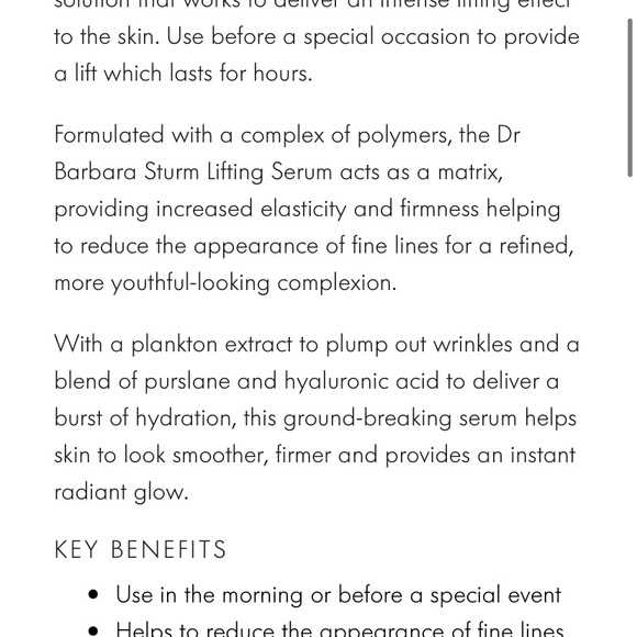 Dr. Barbara Sturm. Lifting serum - Picture 4 of 6